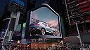 3D premiéra nového BMX XM na rohovej obrazovke na newyorskom Times square
