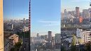 Ďalší záber z útoku iránskeho kamikadze Dronu na Kyjev