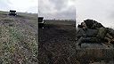 Prehliadka zničenej Ruskej pozície na Ukrajine