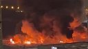 Obrovský požiar obchodného domu Mega Khimki v Moskve