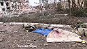 Mŕtve telá ukrajinských vojakov v Bachmute