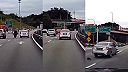 Auto narazilo do motorky a skoro vyletelo z cesty ..