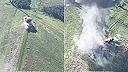 Rusky tank zneškodnil mínu MT-62