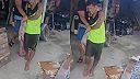 Prichytený zlodej bicyklov dostal poriadnu nakladačku (Brazília)