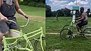A trávnik mám s touto bicyklokosačkou pokosený raz-dva