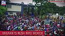 Invázia imigrantov na hraniciach s Mexikom