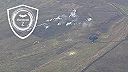 Ukrajinský vrtuľník Mi-24V zostrelený protitankovou strelou