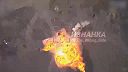 Explózia ukrajinského tanku T-64BV po zásahu dronom