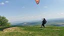 Štart paraglidera - Zobor Pyramída