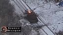 Leopard 2A6 s protidronovou úpravou v Kurskej oblasti