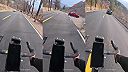 Čínskemu cyklistovi zlyhali počas zjazdu z kopca brzdy, nasledoval tvrdý pád