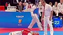 Prekvapivý kop počas Taekwondo zápasu