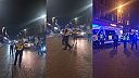 Demonštranti v Glasgowe pochodujú proti ubytovniam pre migrantov a skandujú