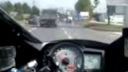 Blázon v meste na Suzuki gsx - r 1000 k7