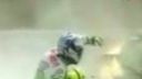 Moto crash explózia