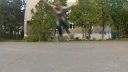 Skateboarding trick heelflip