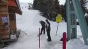 video Prvýkrát so snowboardom na vleku